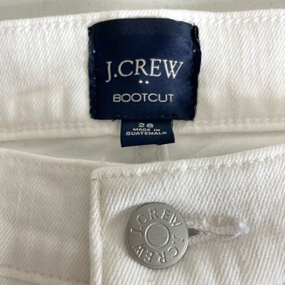 J. Crew Women's White Bootcut Jeans In All Day Stretch Size 28 - Picture 8 of 12